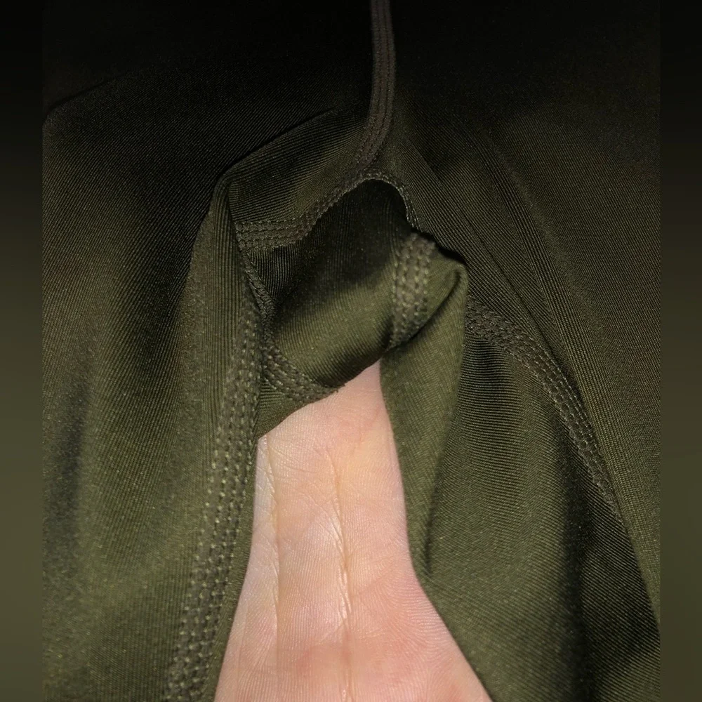 NIKE PRO khaki leggings size UK M - Picture 7 of 11